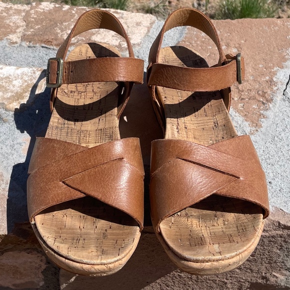 GUC KORK-EASE Women's Myrna 2.0 Ankle Strap Wedge Sandal (Size: 37/Tan) - Picture 3 of 15